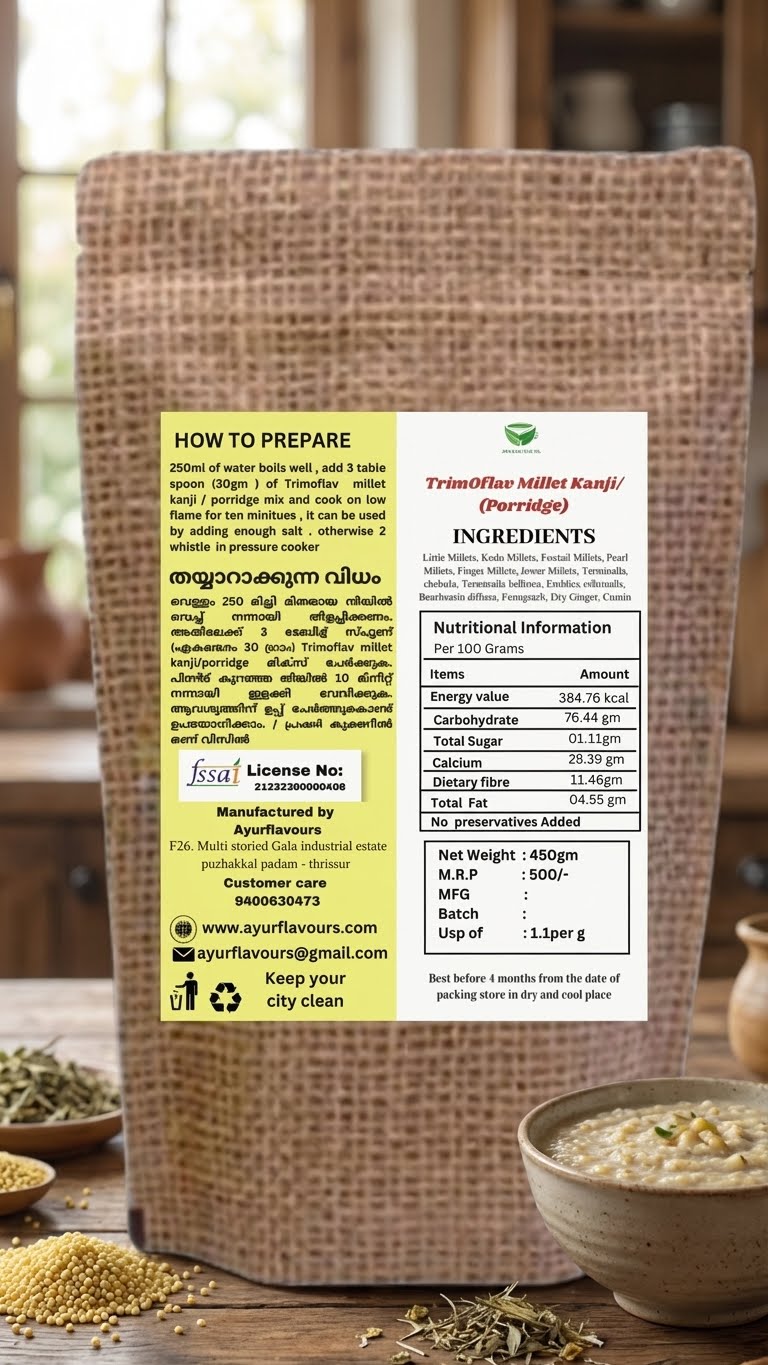 TrimOflav Millet Kanji/(Porridge)