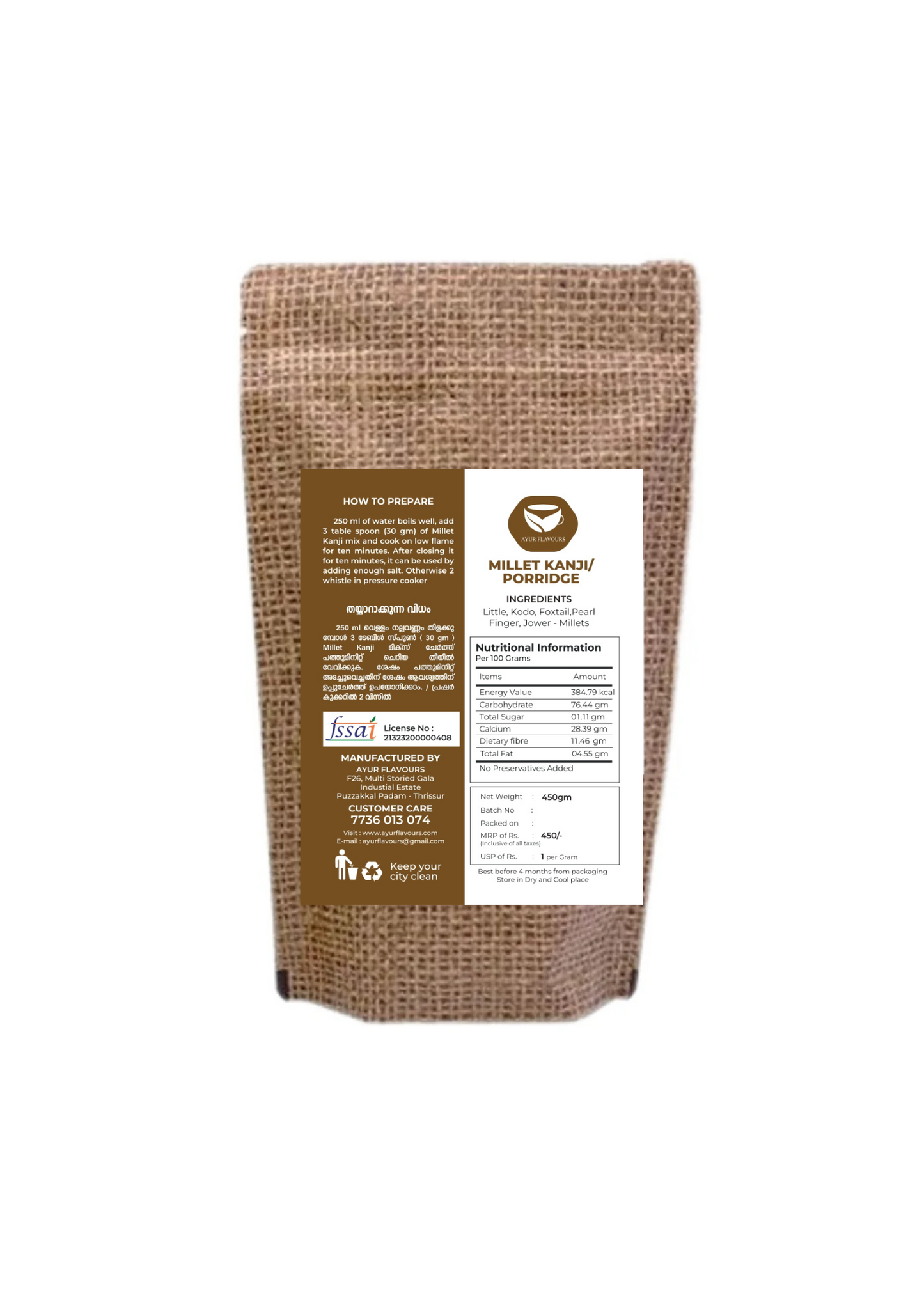 Millet Kanji - Easy to cook for 1 month