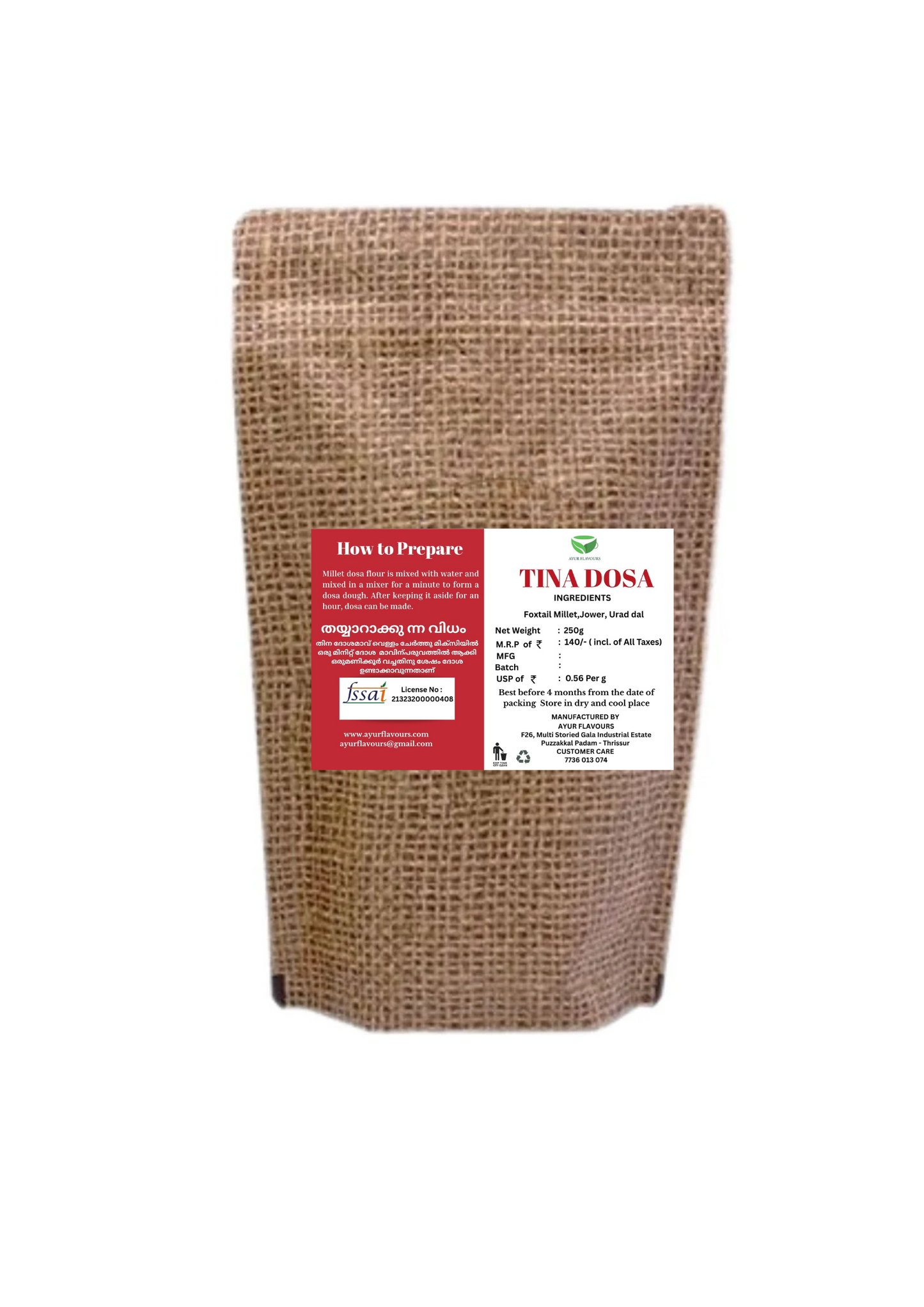 Foxtail Millet Dosa-Tina Dosa