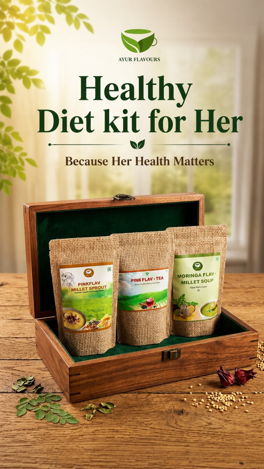 Healthy Diet kit for Her from My Store, featuring nutritious snacks, meal plans, and wellness products for a balanced lifestyle.