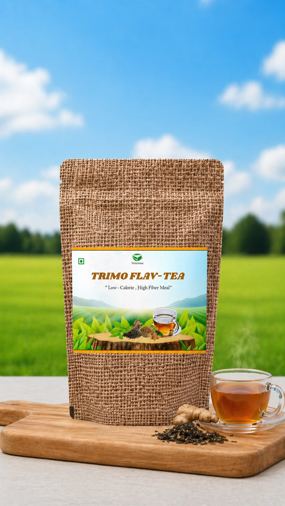 Moon Flav tea by My Store, featuring a vibrant tea packaging with moon imagery and herbal ingredients.