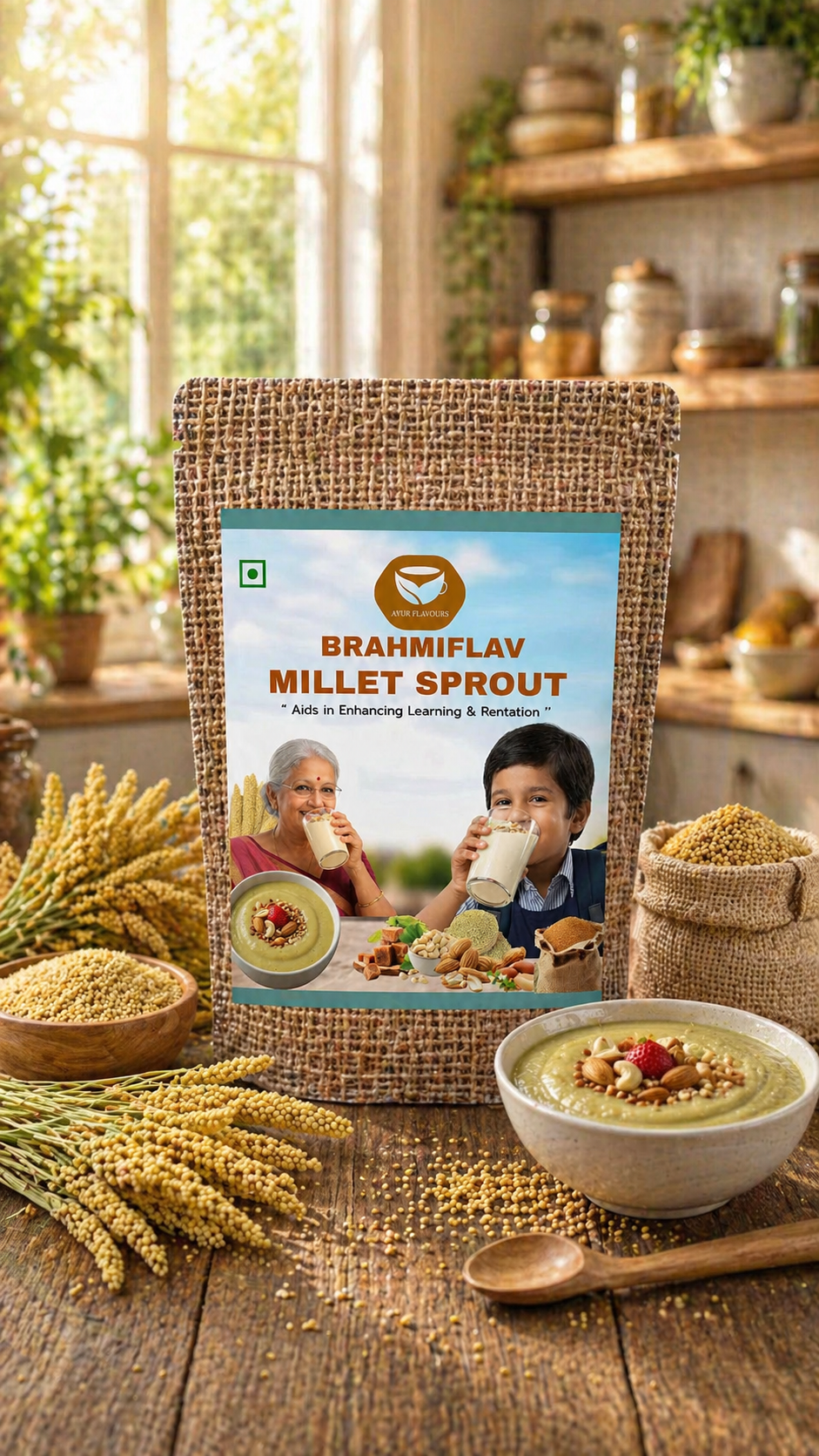 Brahmiflav Millet Sprout  Mix