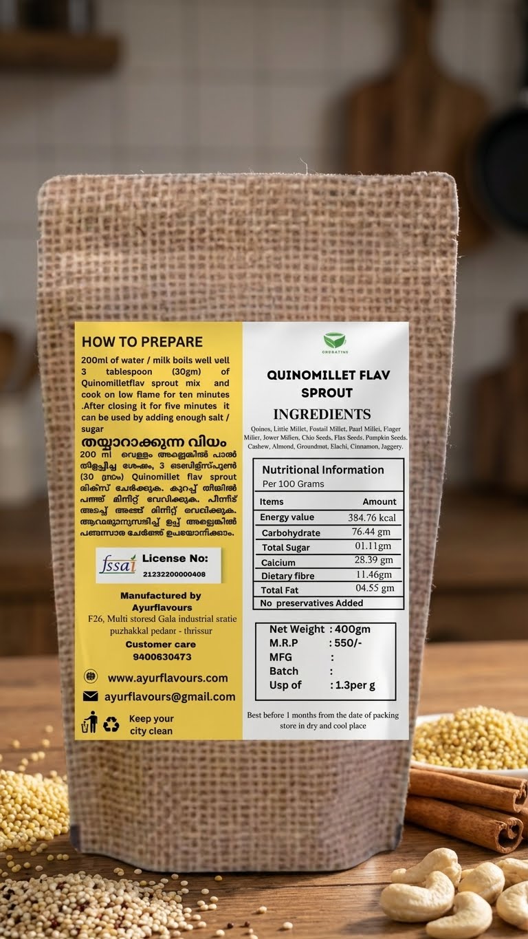 Quinomillet Flav Sprout Shake