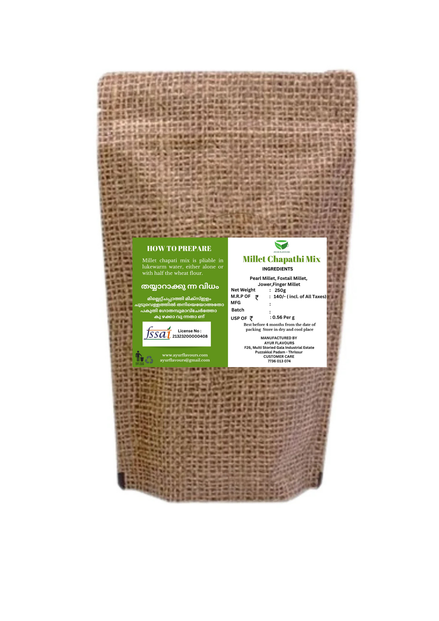 Millet Chappati Mix-Pearl millet & Foxtail millet